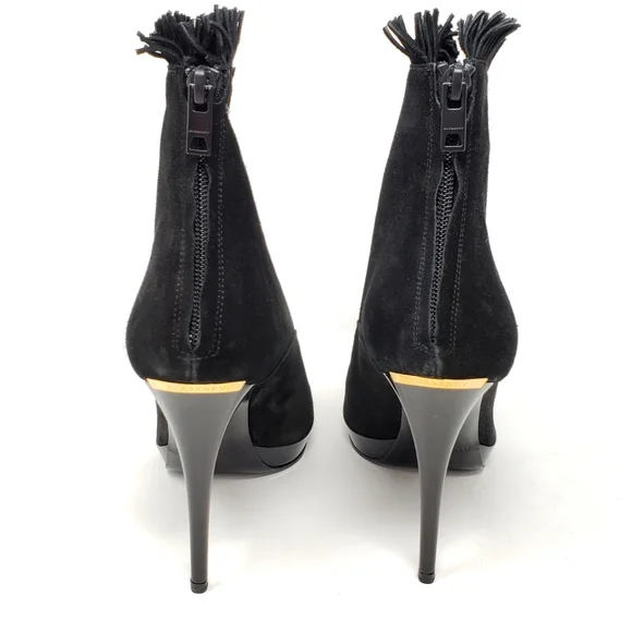BURBERRY Black Nadison Suede Bootie Size 9/Fits 8.5
